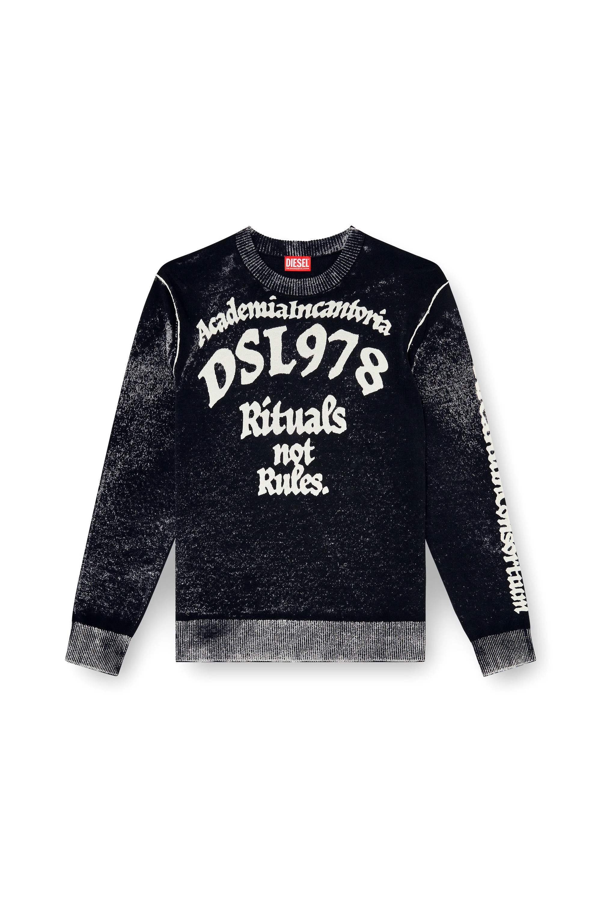 TREATED COTTON JUMPER WITH SLOGAN - 1