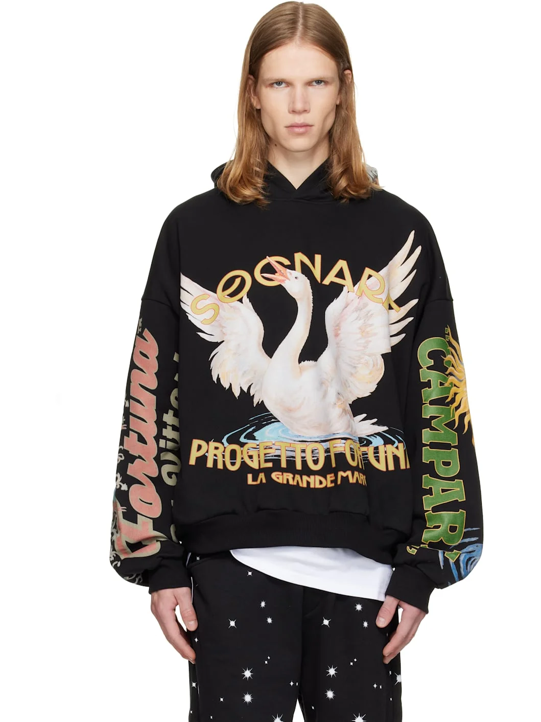 Black Mi 'Progetto Mirabella' Hoodie - 1