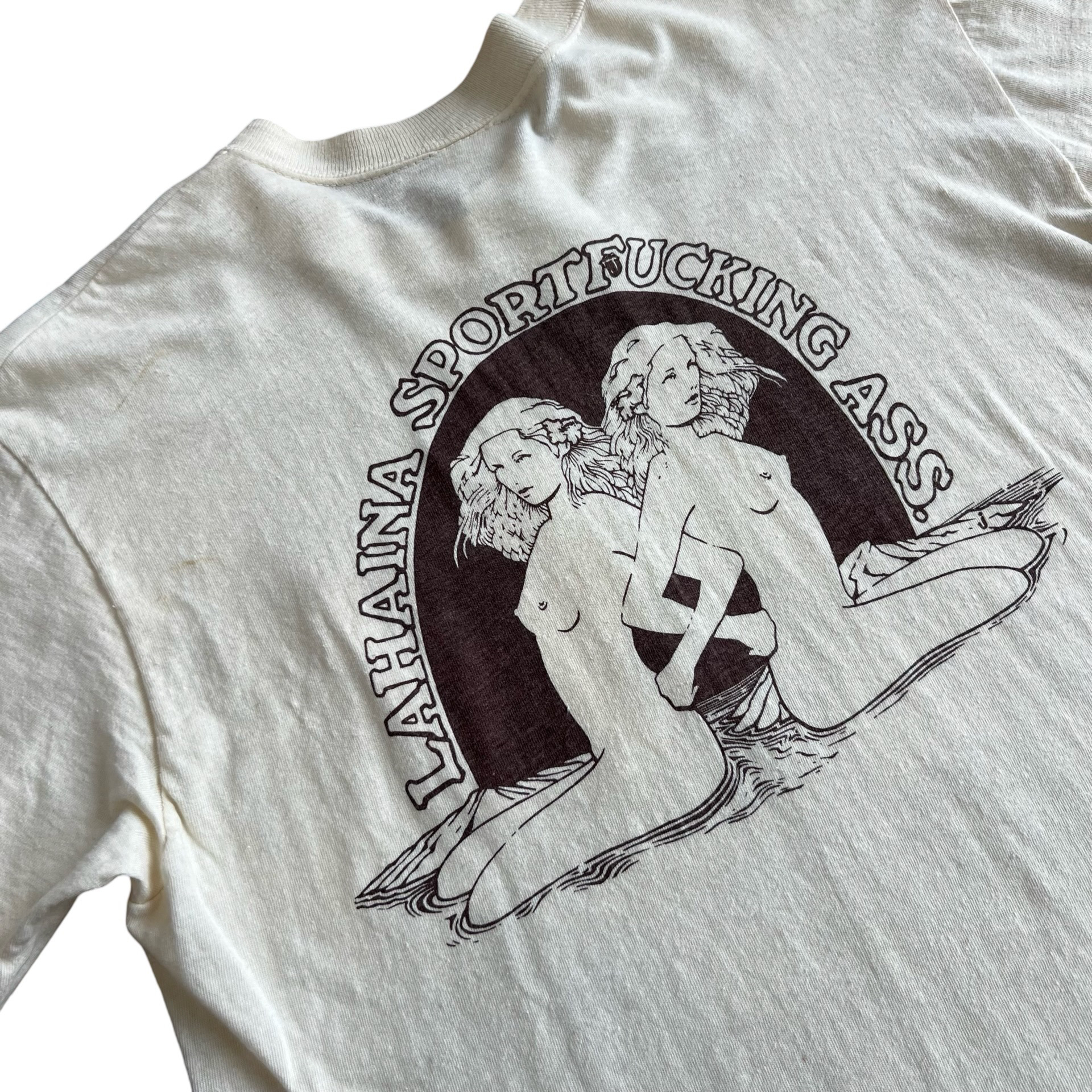 Final Blow - Vintage XXX Lahaina Sport Nude Rolling Stones T-Shirt SZ XL - 6