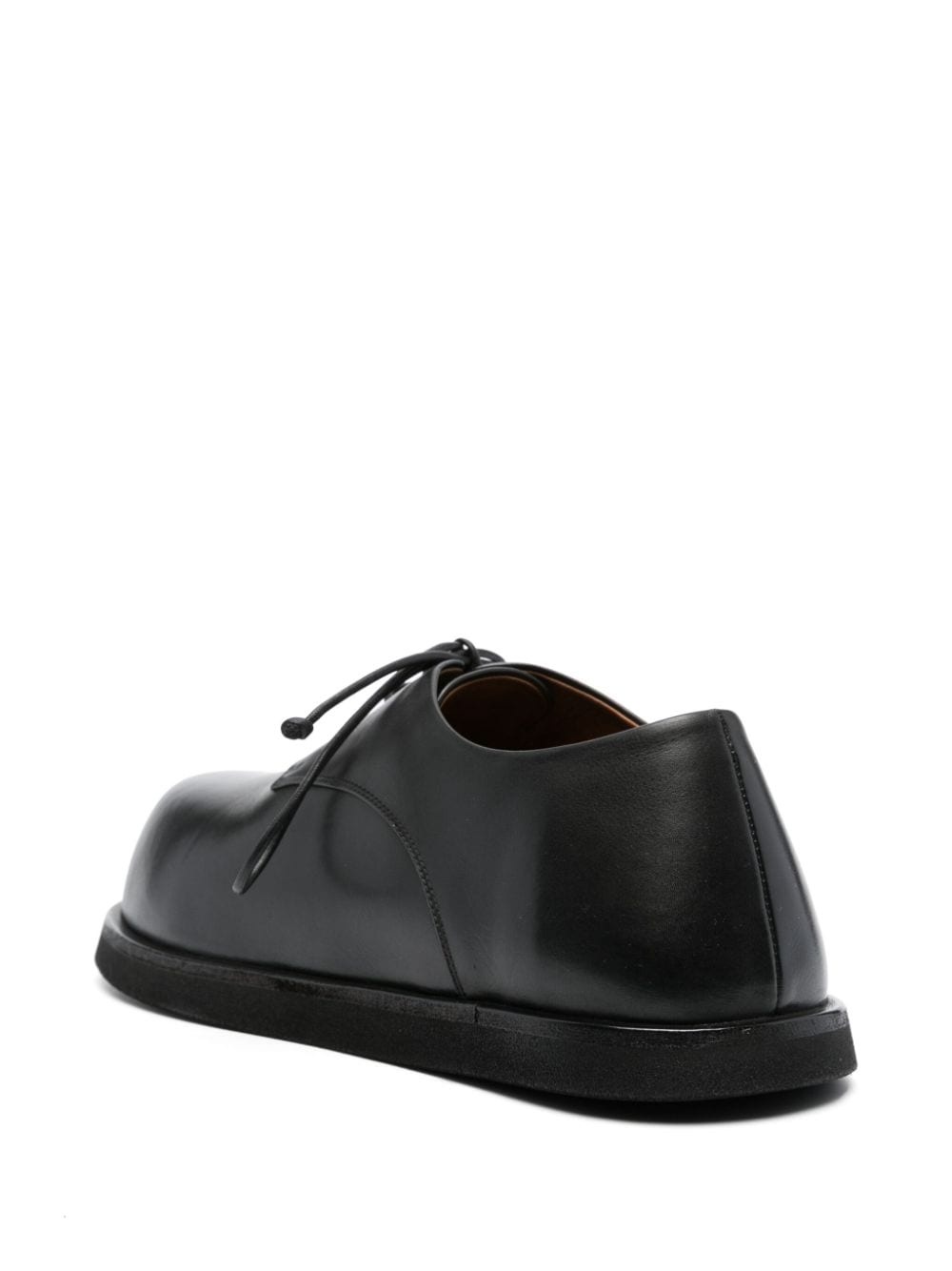 lace-up leather loafers - 3