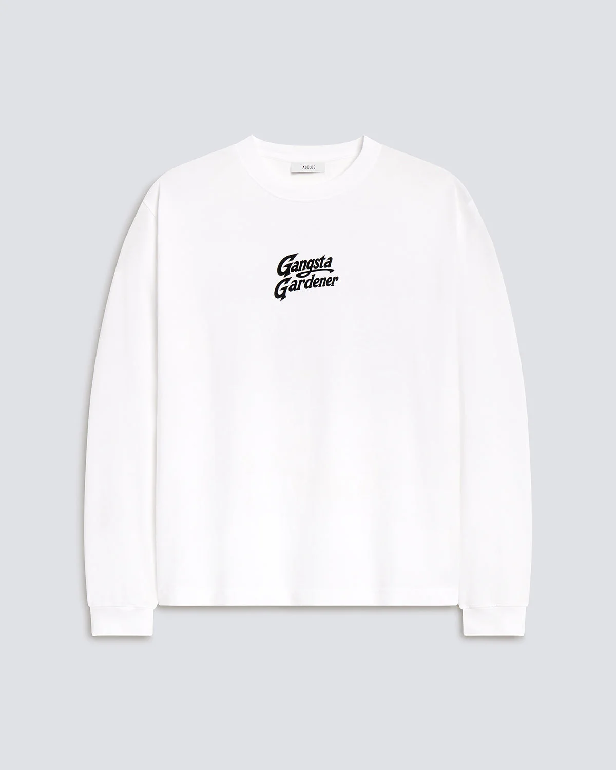LONG SLEEVE TEE RON FINLEY IN SOFT WHITE - 1