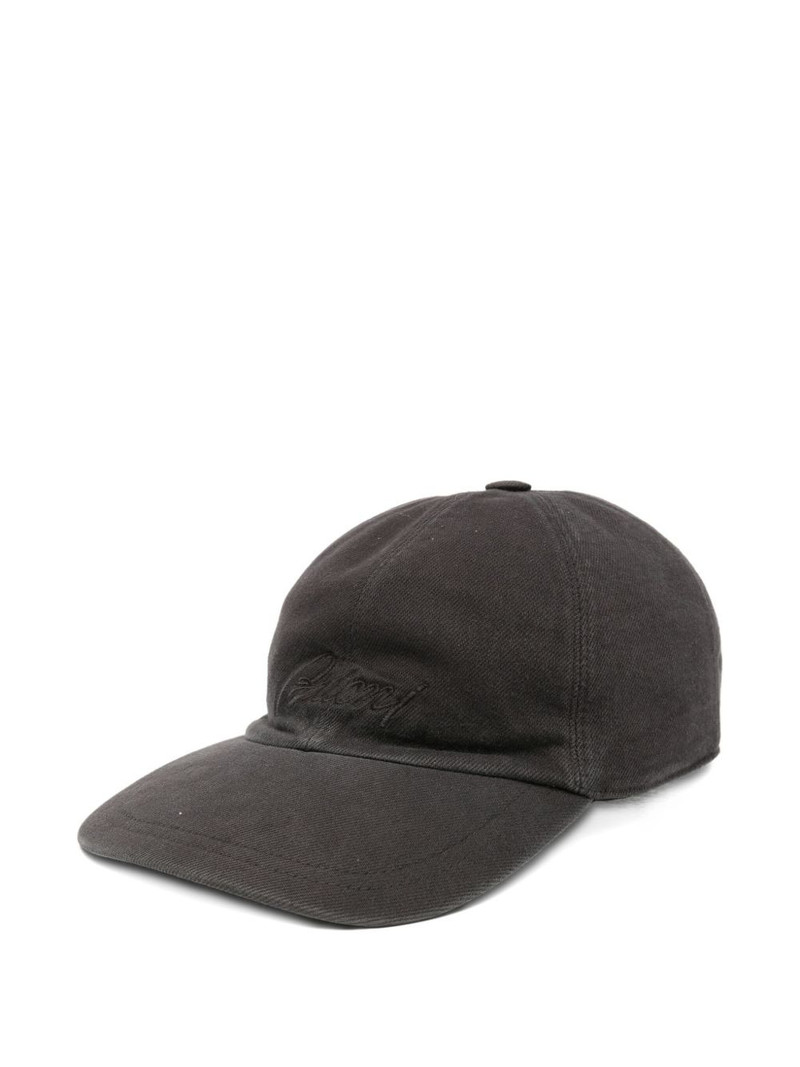 logo-embroidered cap 1