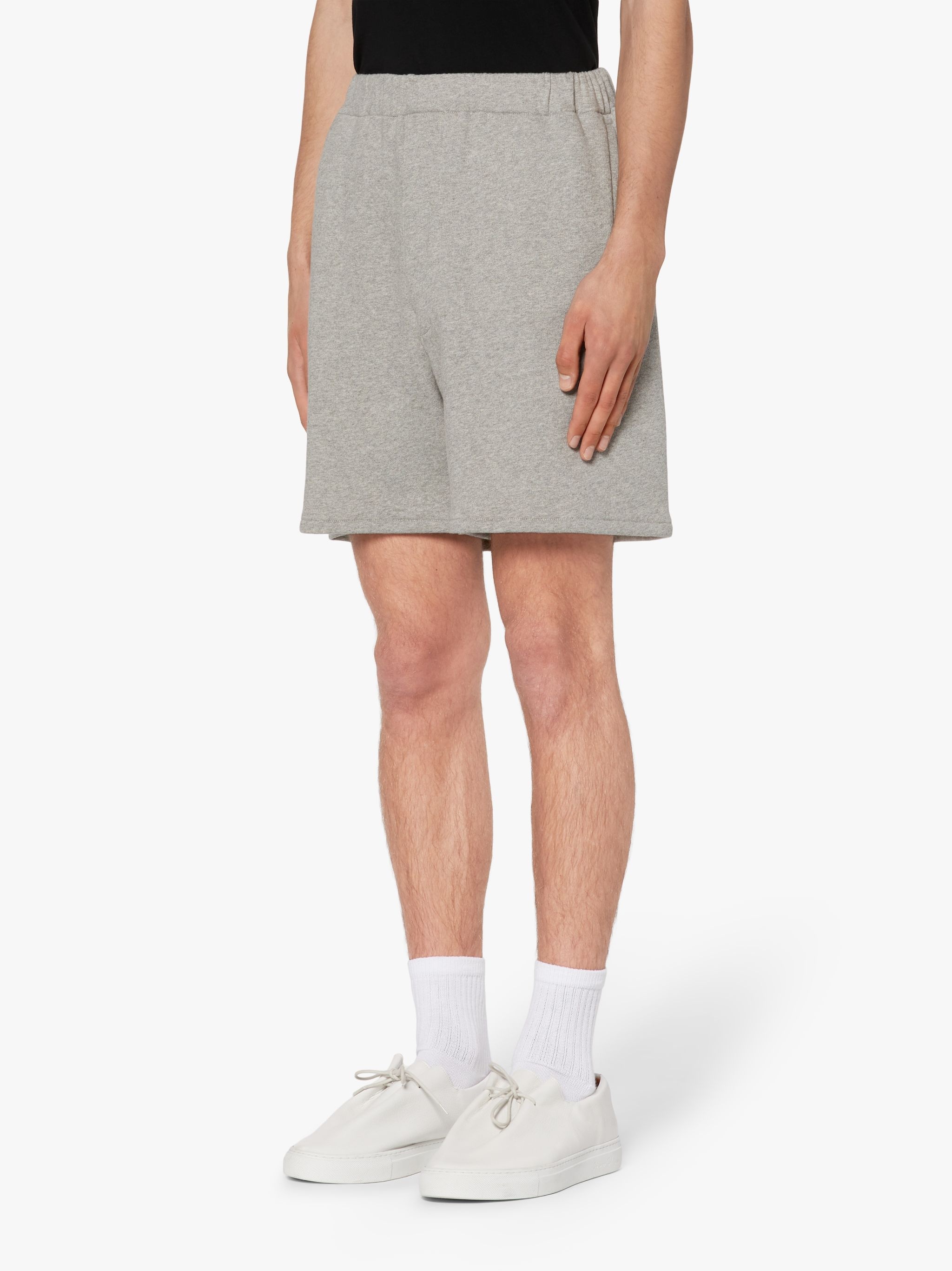 GREY COTTON SWEATSHORTS - 3