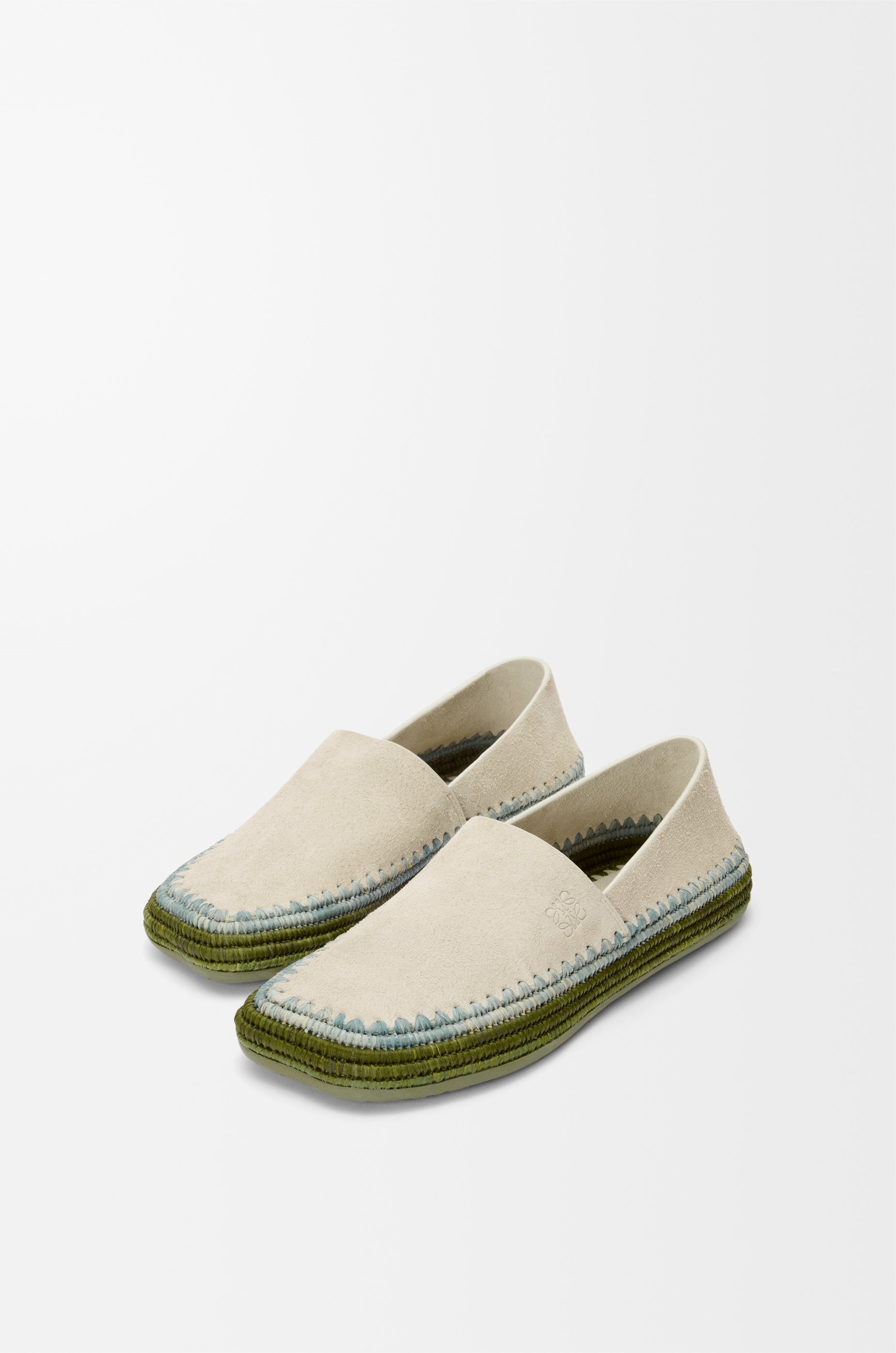 Rio slipper in suede and raffia - 3