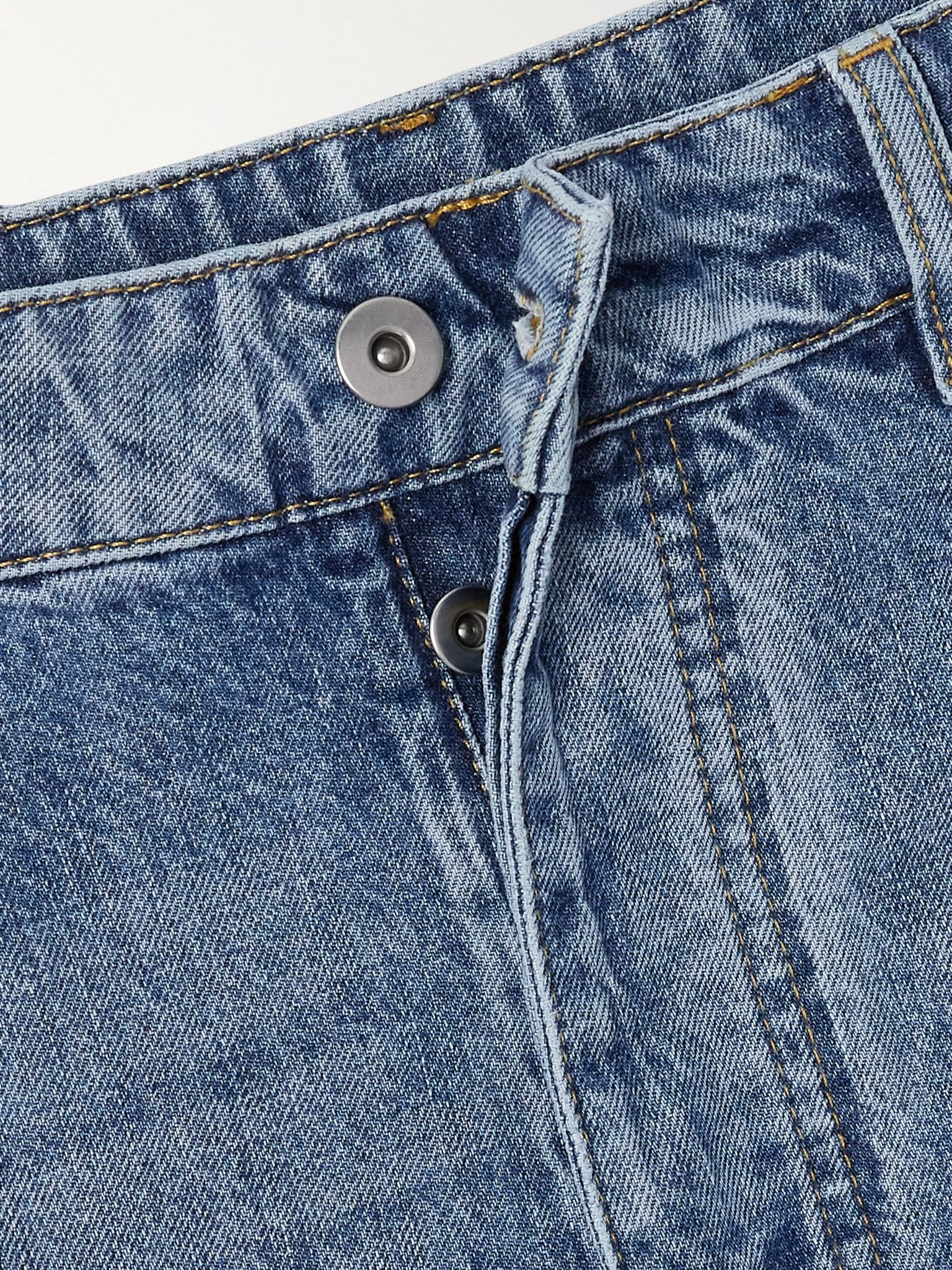 High-rise straight-leg jeans Blue - 5