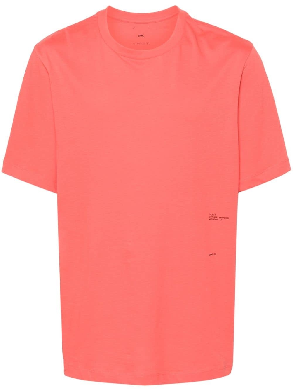 graphic-patch cotton T-shirt - 1