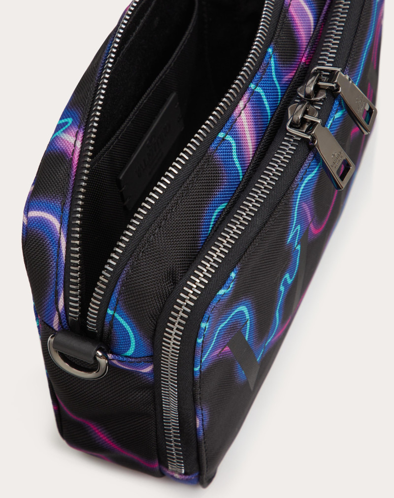 NEON CAMOU NYLON CROSSBODY BAG 4