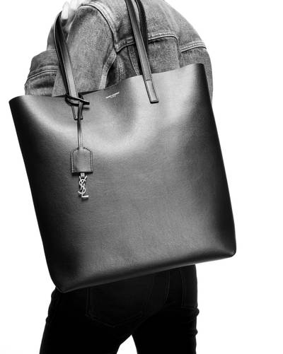 SAINT LAURENT shopping saint laurent n/s in supple leather outlook