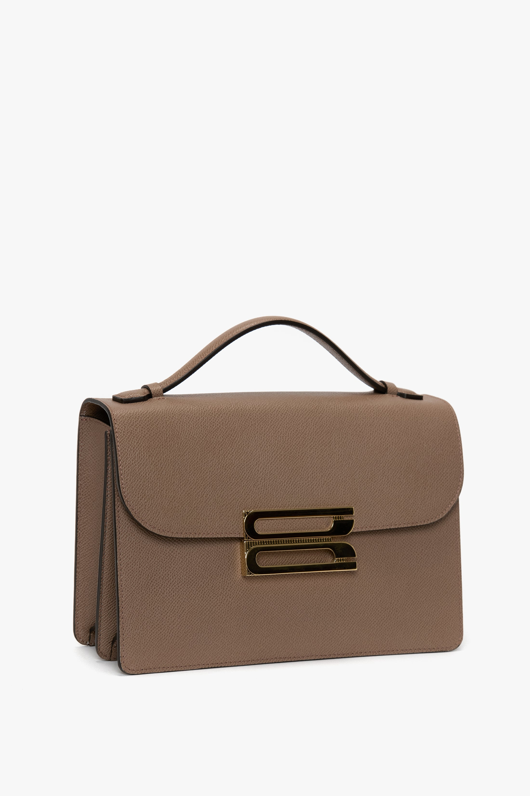 Dorian Bag In Dove Grey Grained Leather - 2