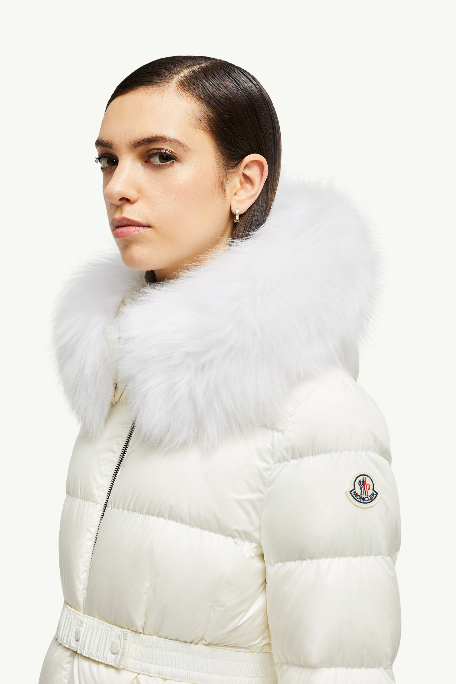 Boed Hooded Shearling-Trimmed Short Down Jacket - 4
