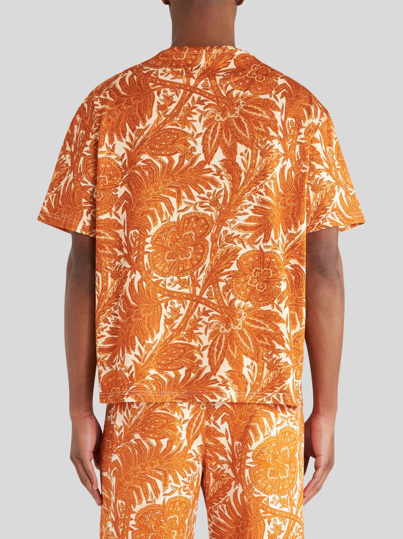 FOLIAGE PRINT JERSEY T-SHIRT 4