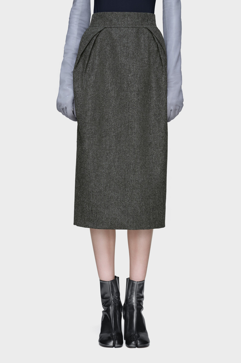 Maison Margiela Wool midi skirt outlook