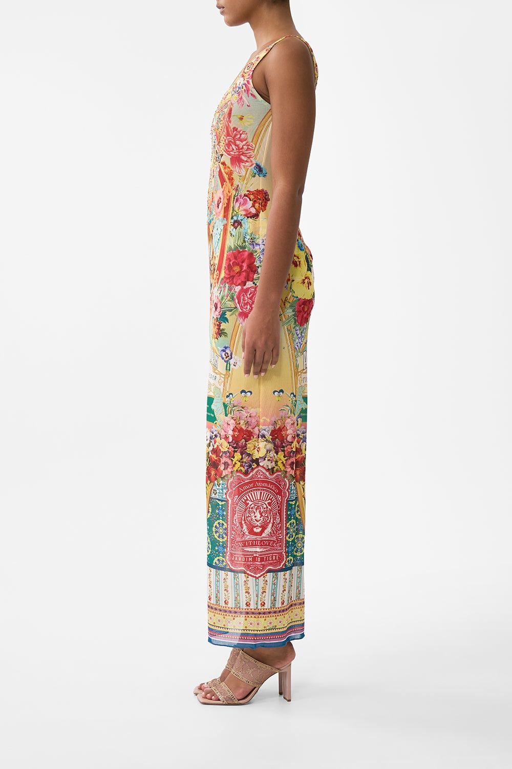 SQUARE NECK MAXI DRESS WITH LOW BACK - 4