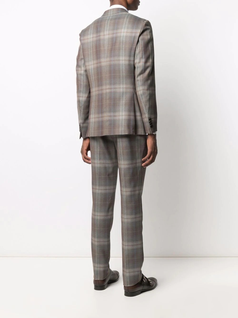 two-piece plaid suit - 4