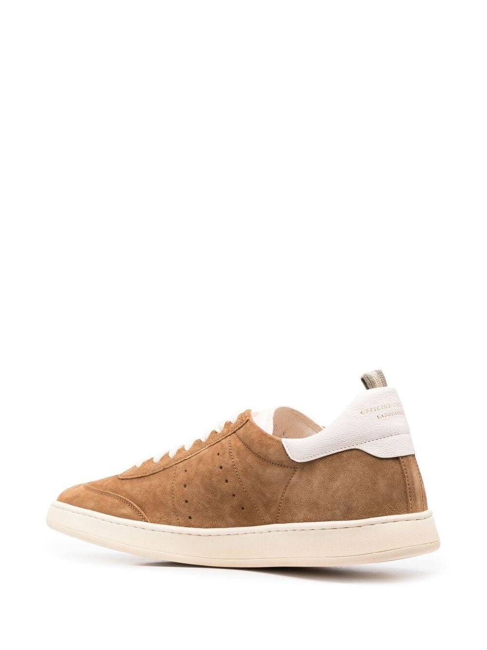 low-top suede sneakers - 3