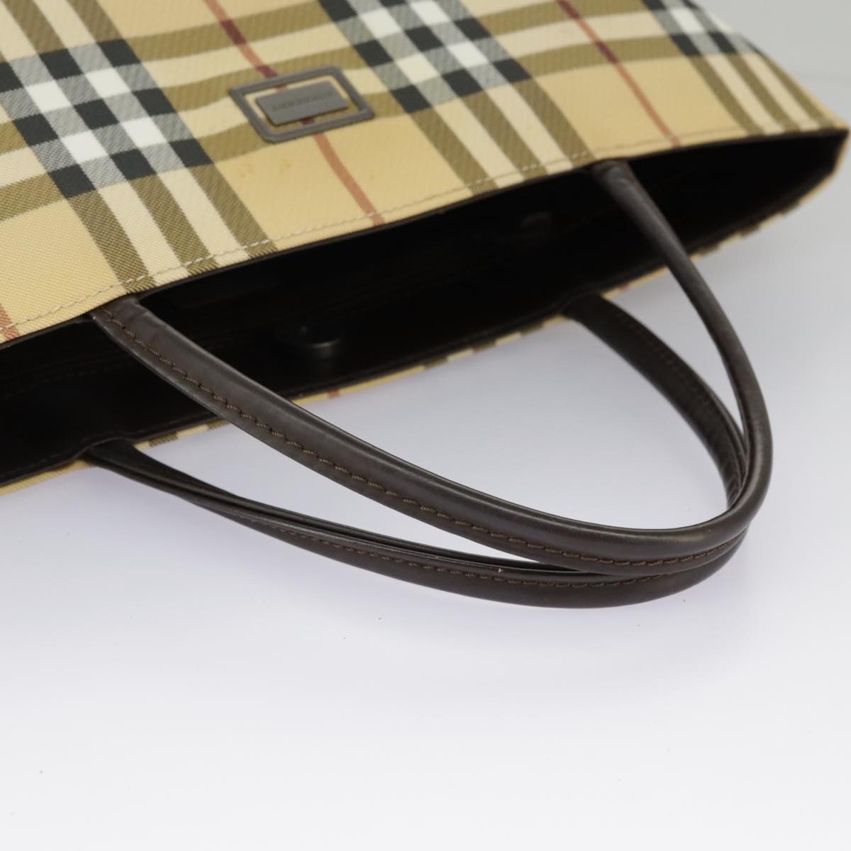 Burberry Nova Check Tote Bag Pvc Beige - 7
