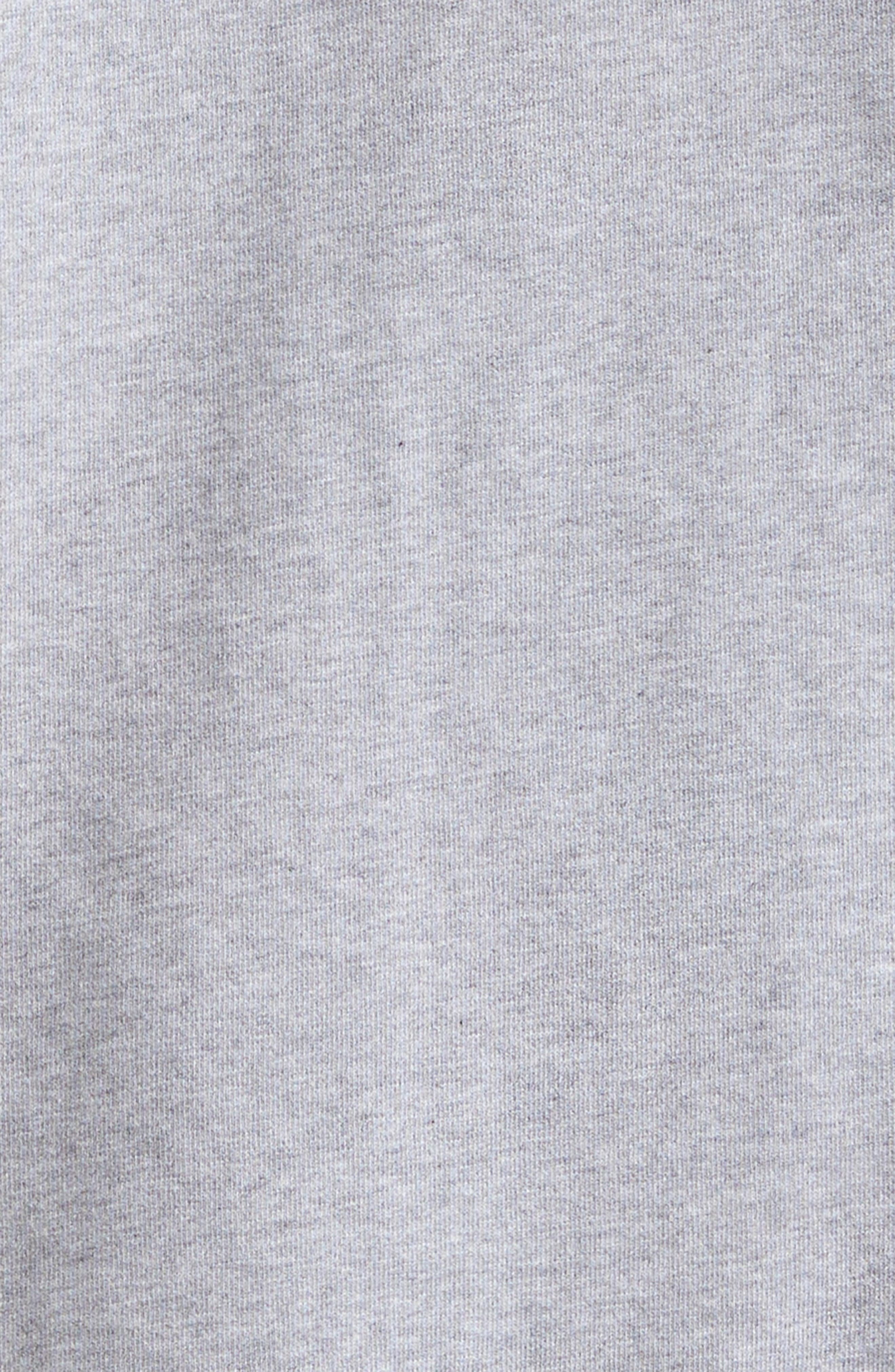 JW Anderson Logo Embroidered Hoodie in Grey Melange at Nordstrom - 7