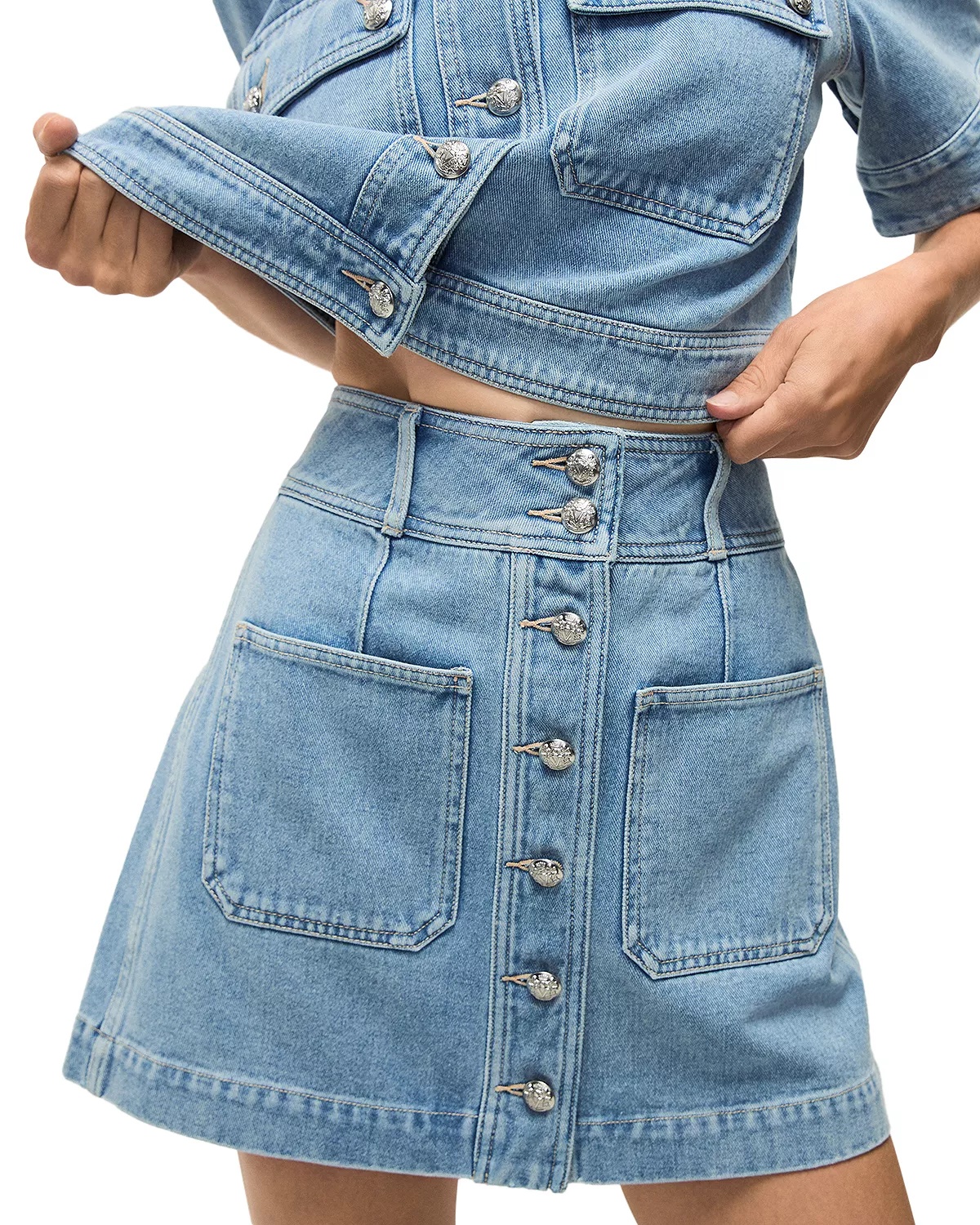 Moxie Denim Mini Skirt - 4