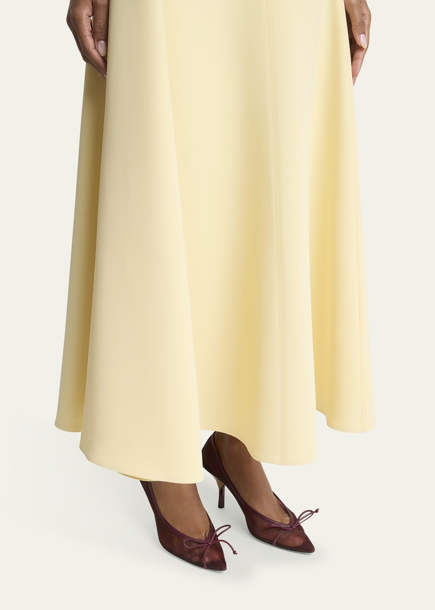 La Triangle Cowl-Neck Sleeveless Ankle Dress - 5