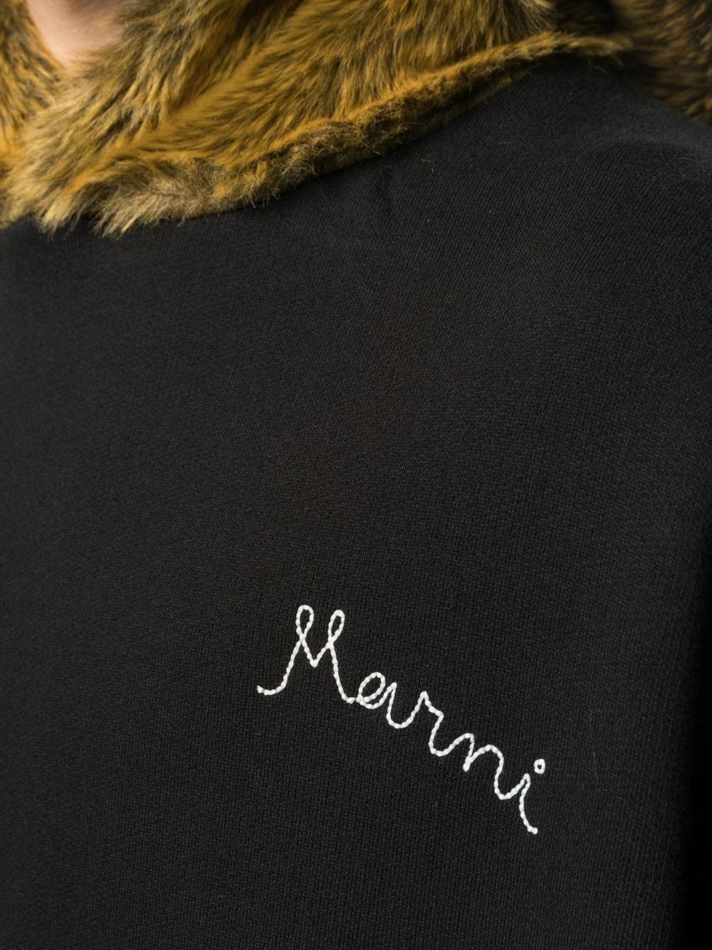 logo-embroidered oversized hoodie - 5