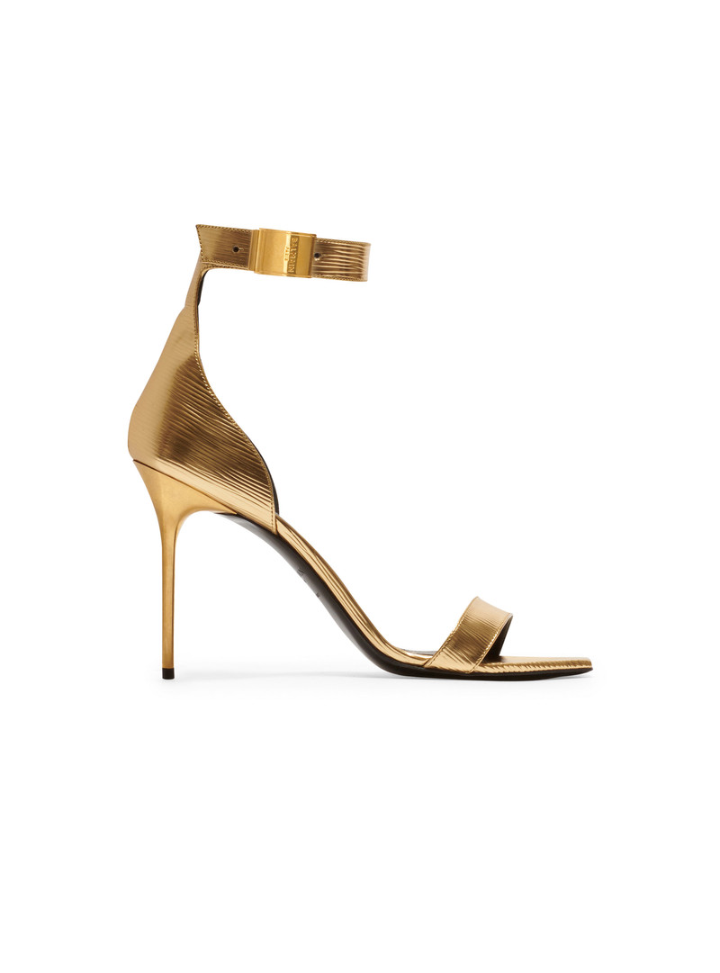 Uma laminated leather sandals 1