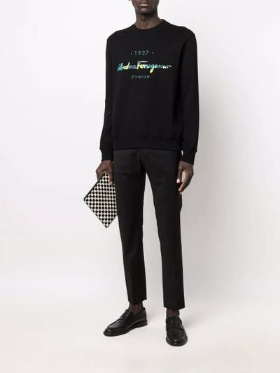 Salvatore Ferragamo embroidered-logo sweatshirt outlook