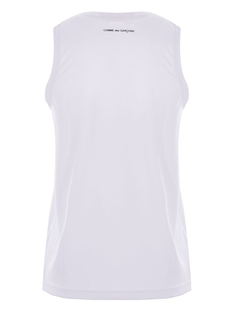 Comme Des Garçons Logo jersey tank top outlook