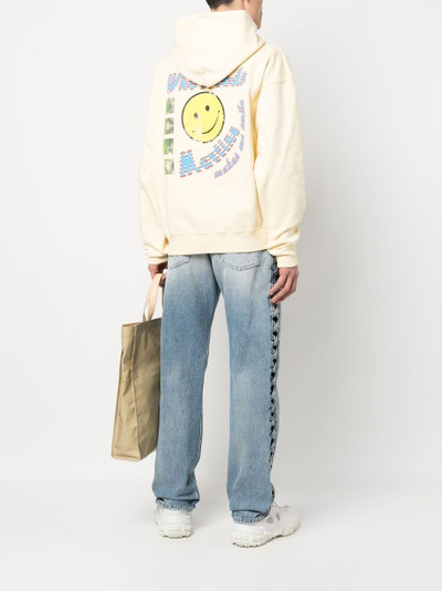 Martine Rose graphic-print cotton hoodie outlook