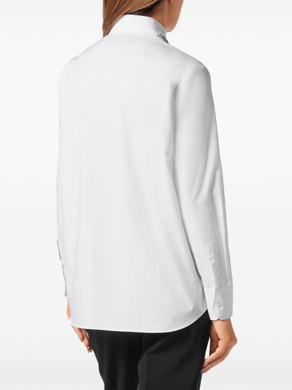 embellished long-sleeve shirt - 4