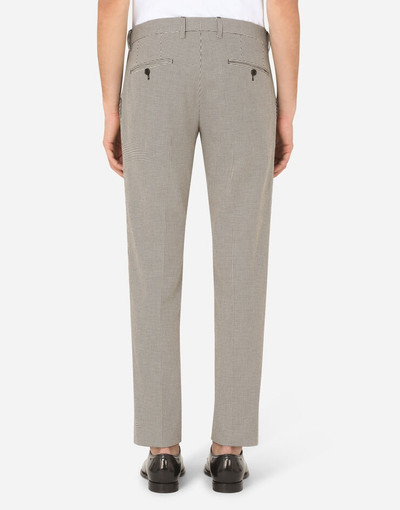 Dolce & Gabbana Cotton houndstooth pants outlook