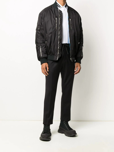 Neil Barrett tape collar tuxedo shirt outlook