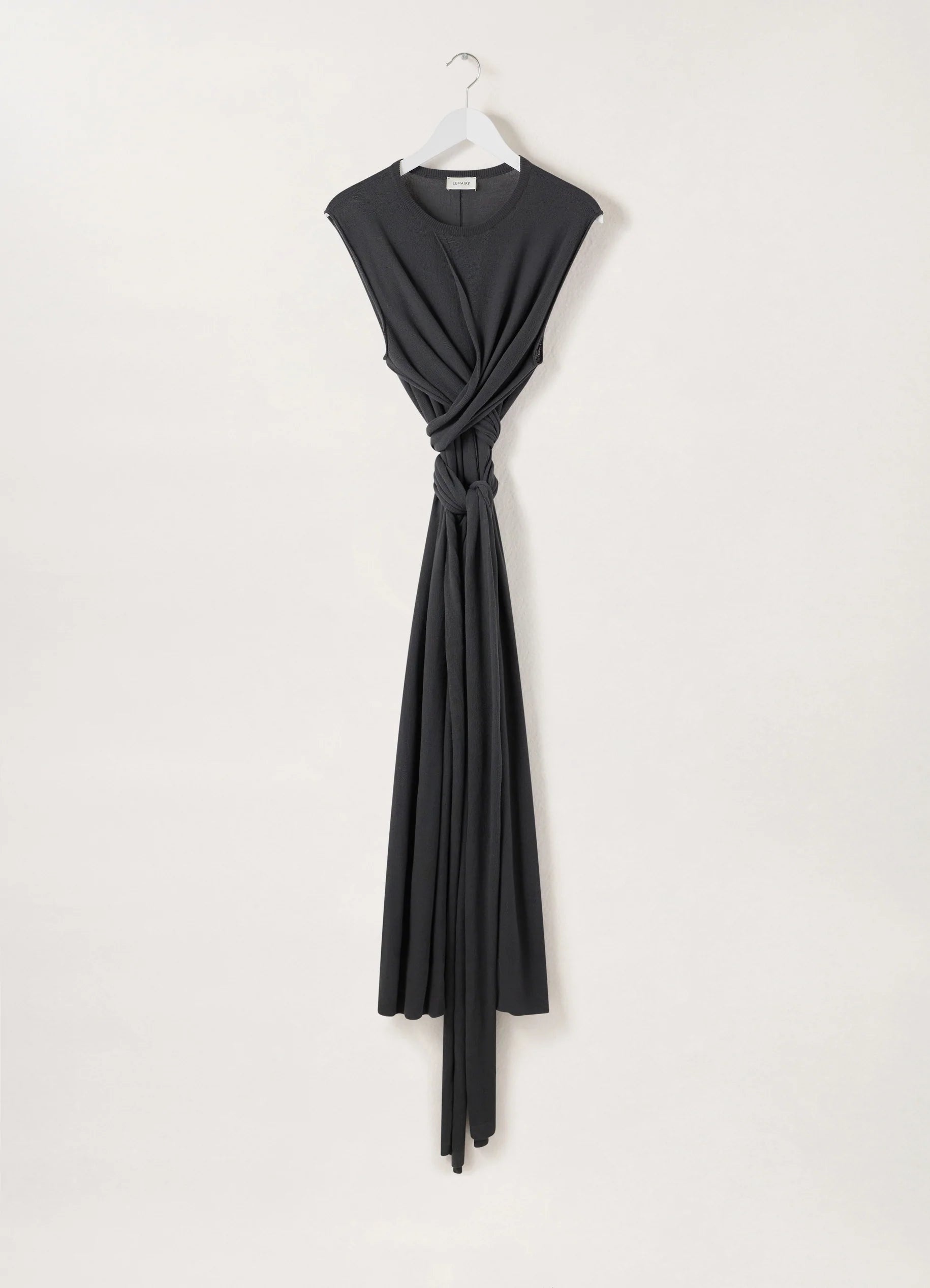 KNOTTED SLEEVELESS DRESS
COTTON CREPE - 2
