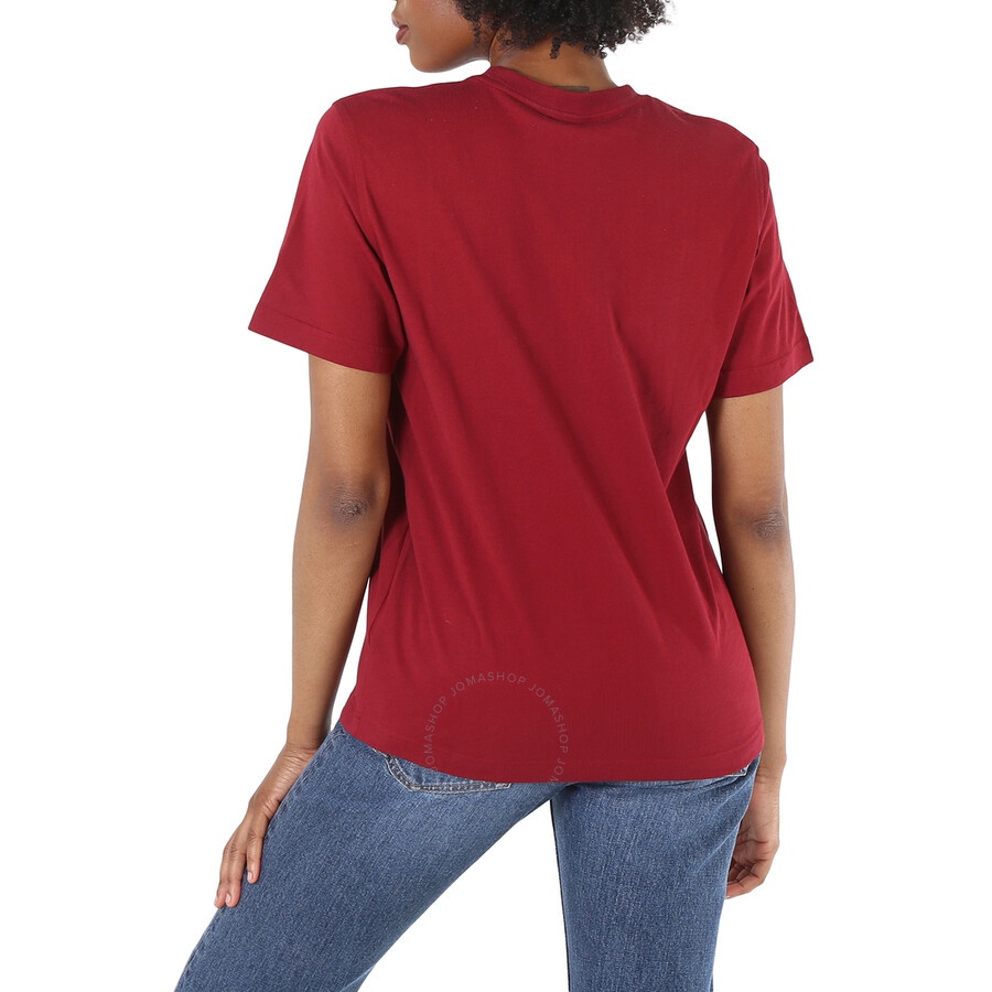 Reebok Collegiate Burgundy Cotton Jersey VB Logo T-shirt, Size X-Small - 6