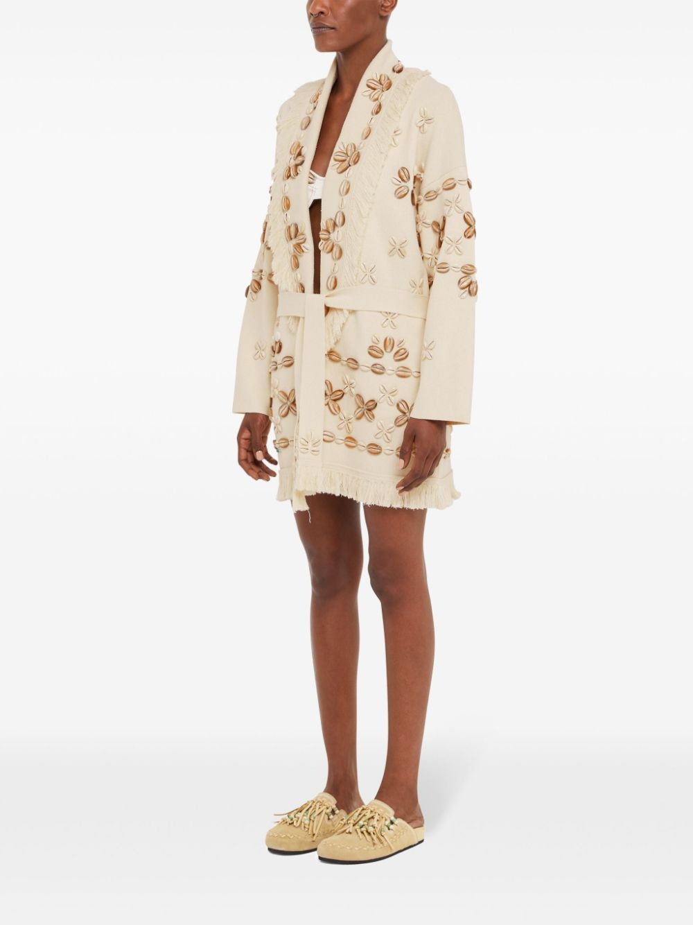 Ocean Dream single-breasted coat - 4