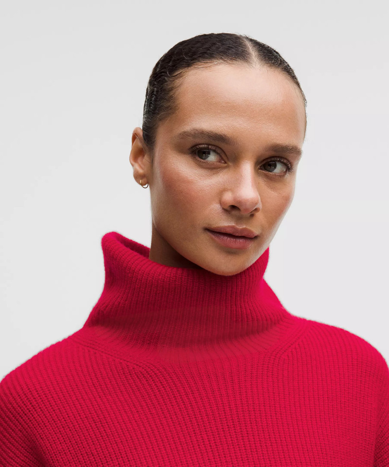 Oversized Cashmere Funnel-Neck Sweater 4