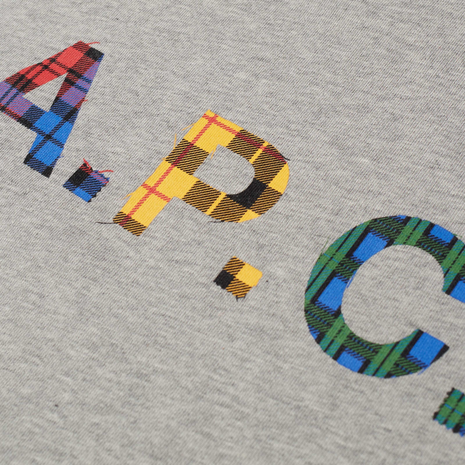 A.P.C. Derek Tartan Logo T-Shirt - 3