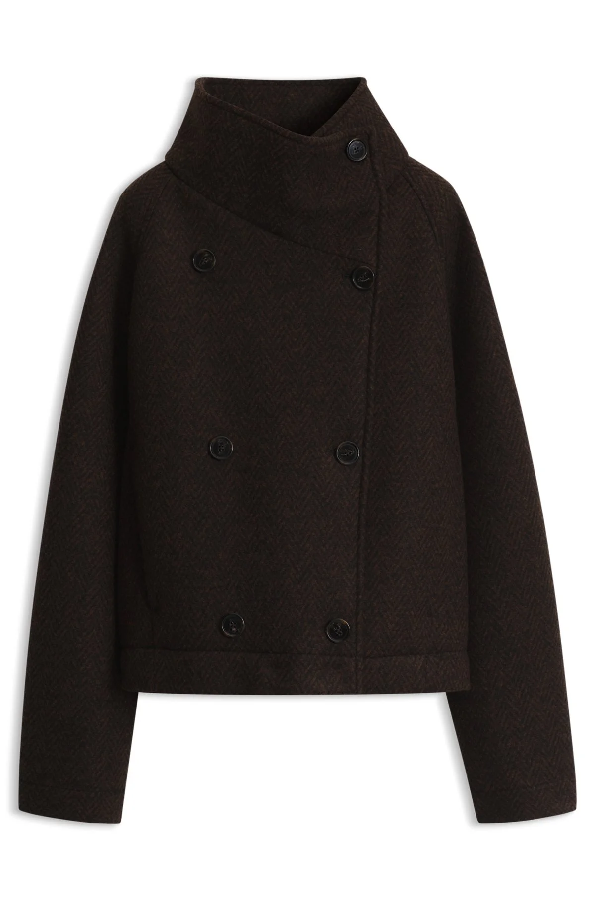 RELAXED-FIT COAT WITH TWO-TONE TEXTURE - 1