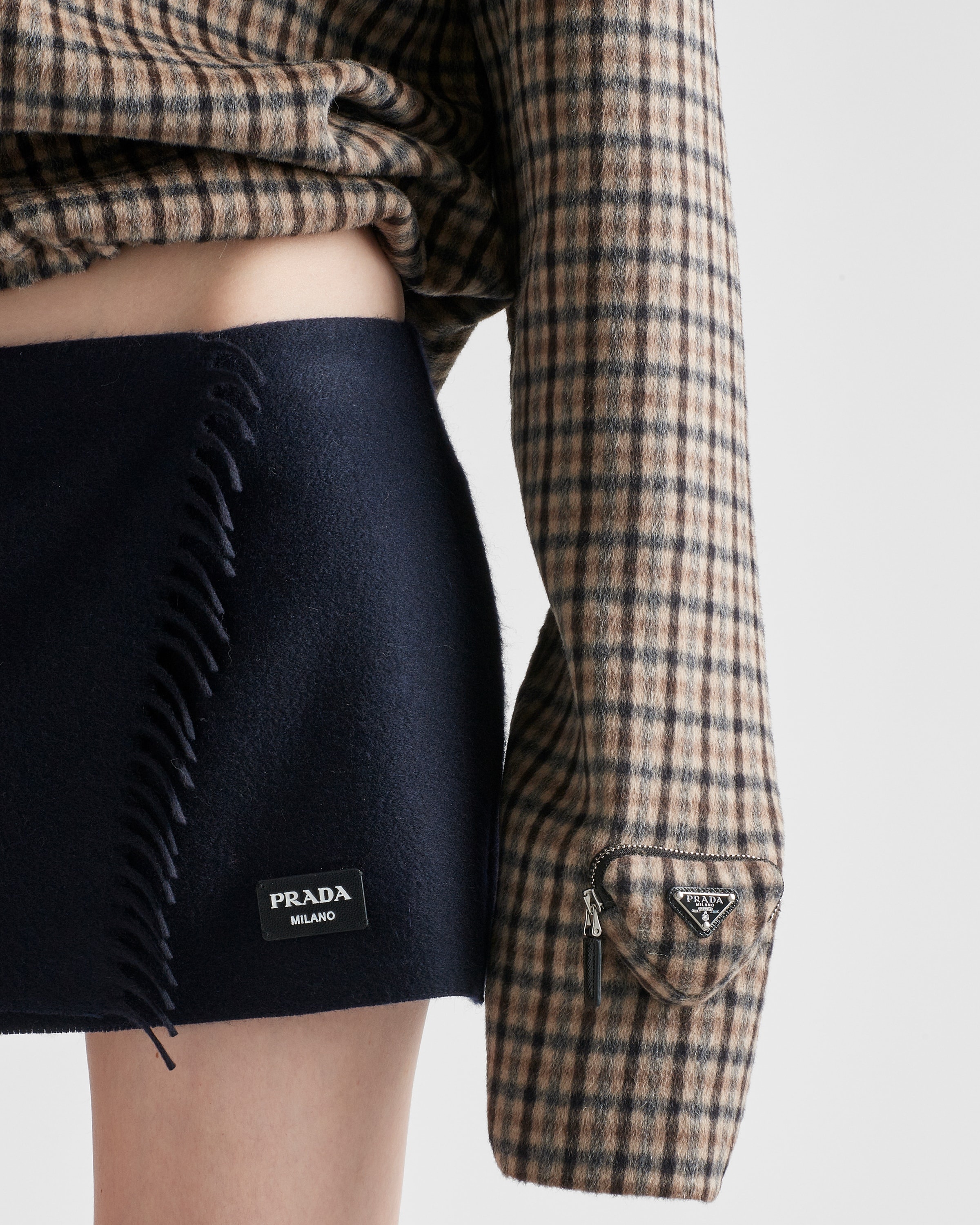 Prada Cashgora check top | REVERSIBLE