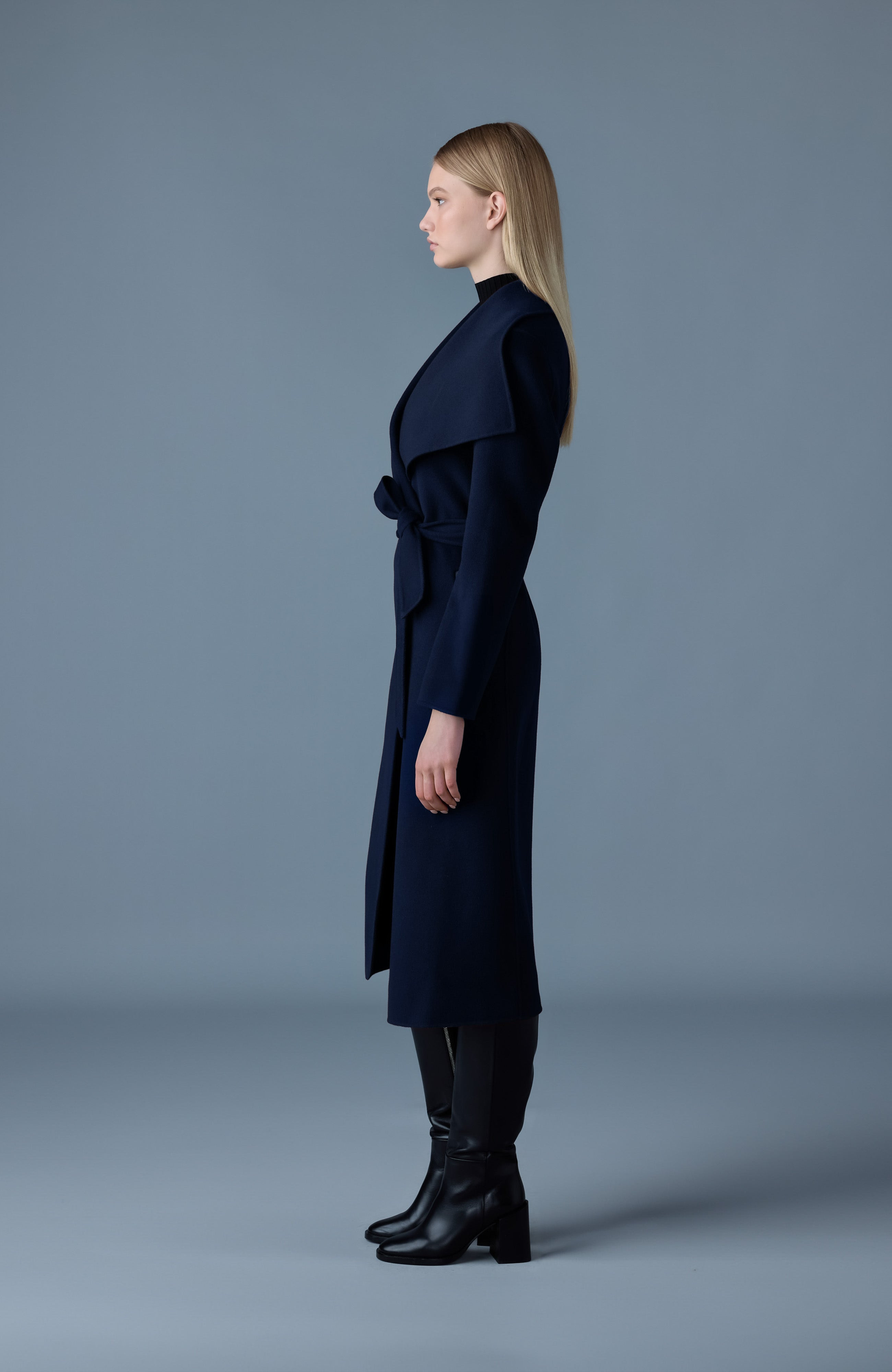 MAI-CN Double-face wool wrap coat - 3