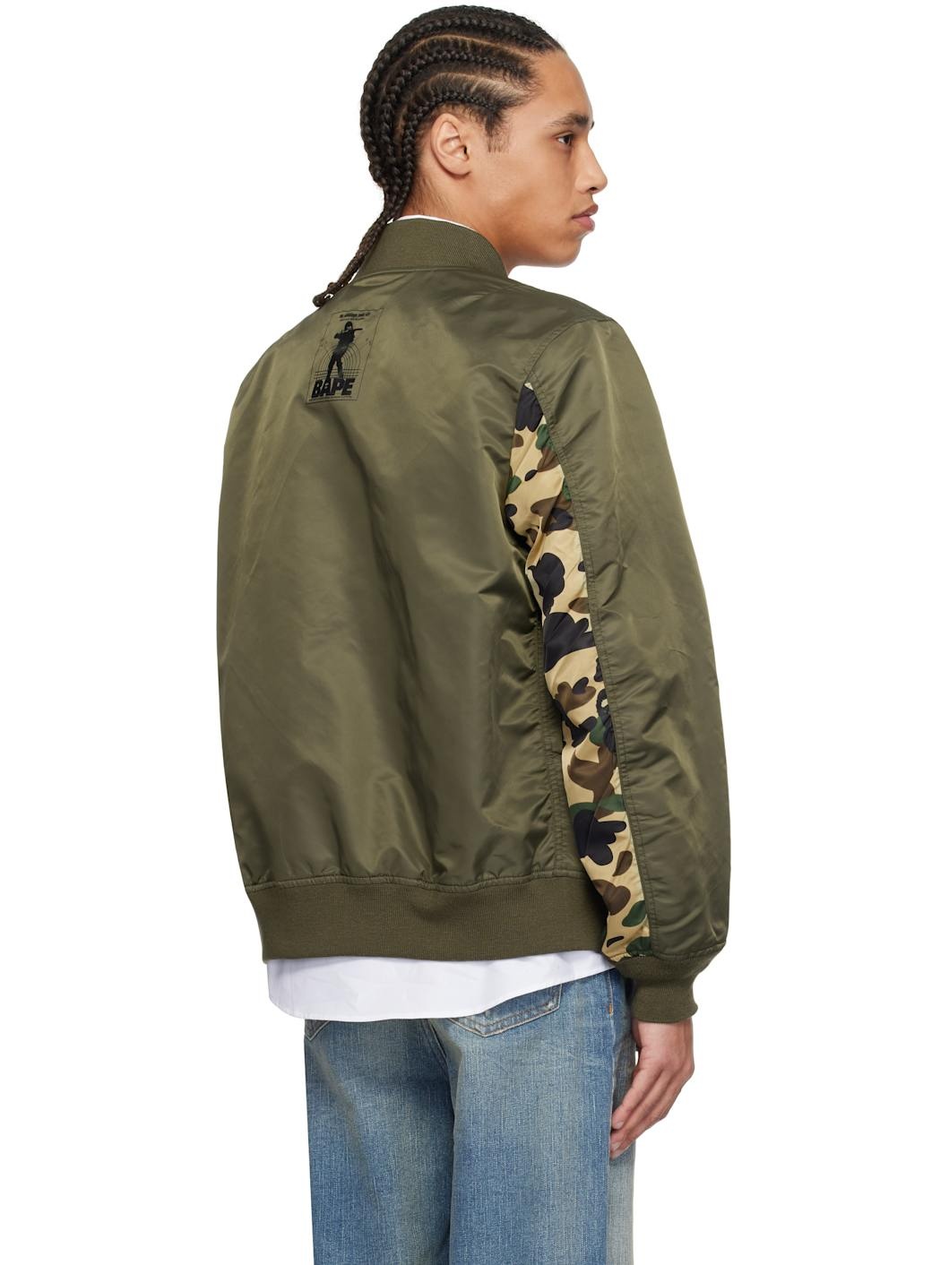 Green 1st Camo Bomber Jacket - 3