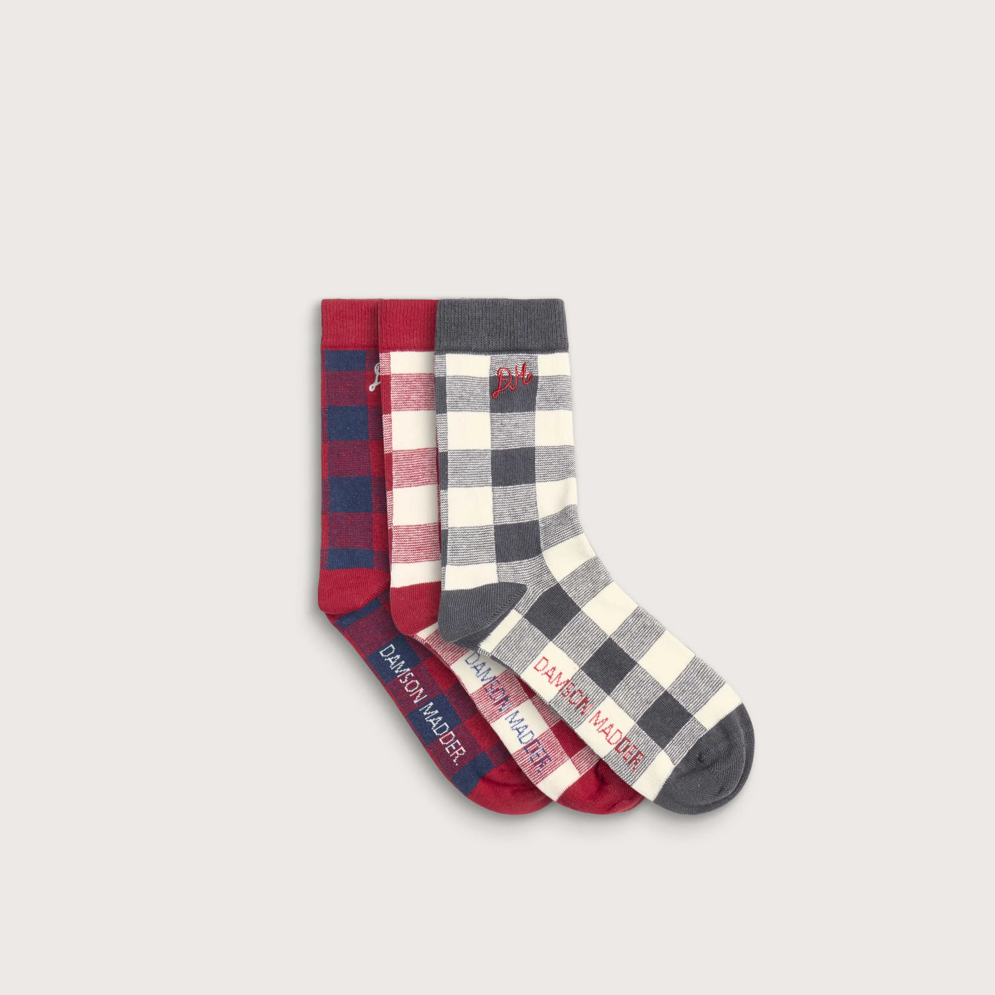 Damson Madder Socks - 3 Pack - 1