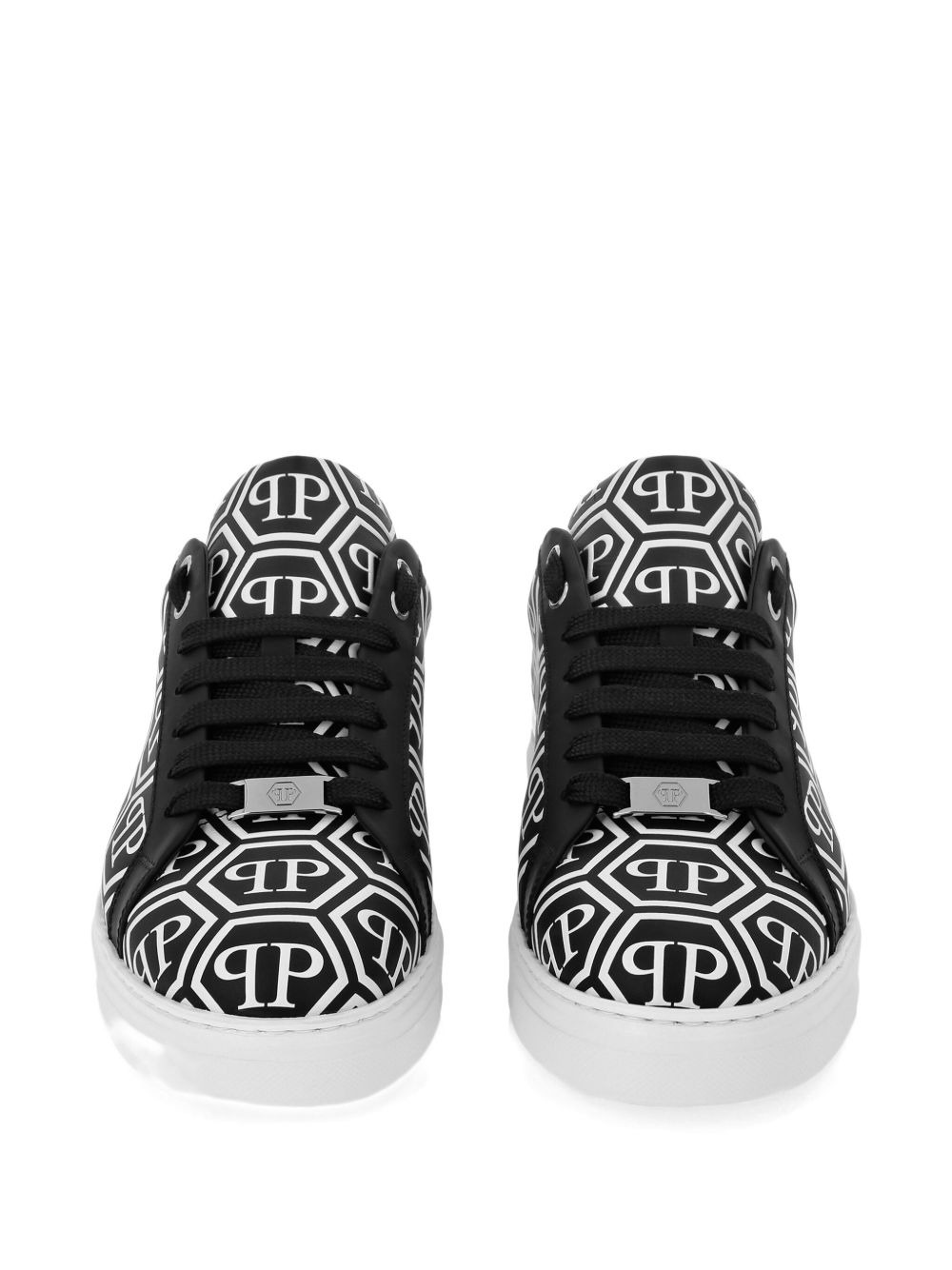 monogram-print sneakers - 3