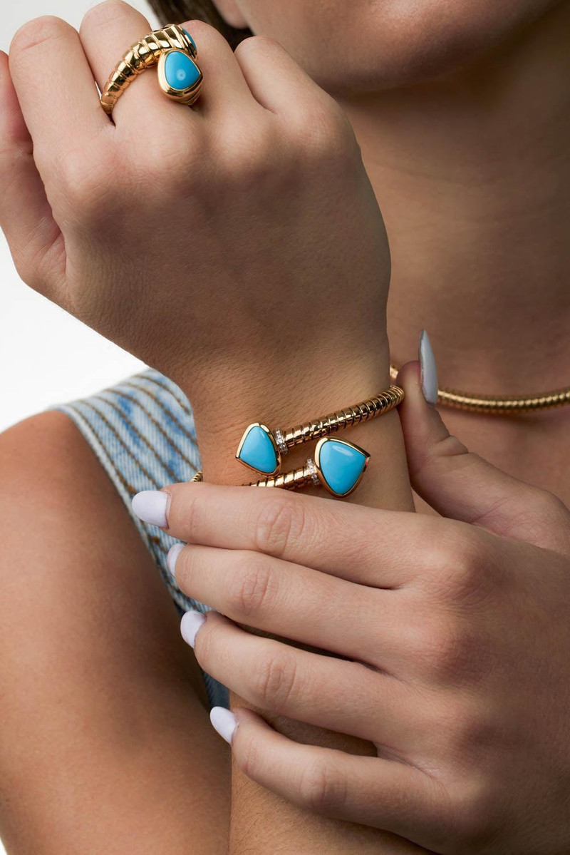 Marina B Turquoise Trisolina Bracelet outlook