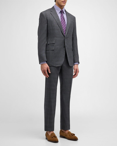 Ralph Lauren Men's Kent Hand-Tailored Glen Plaid Suit outlook