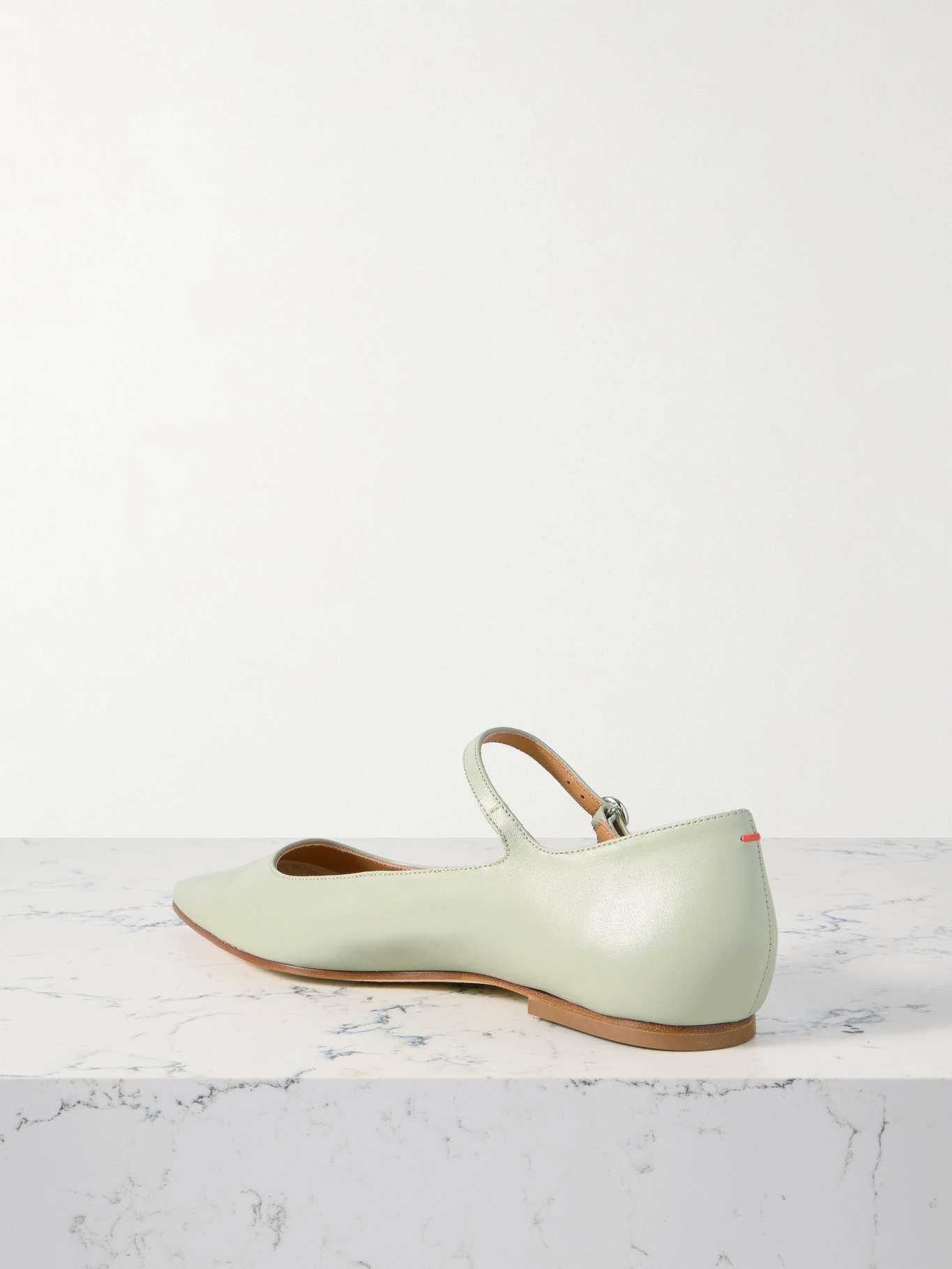 Cleo leather Mary Jane ballet flats Green - 3