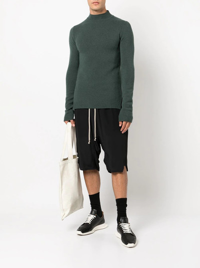 Rick Owens mock-neck cashmere jumper outlook