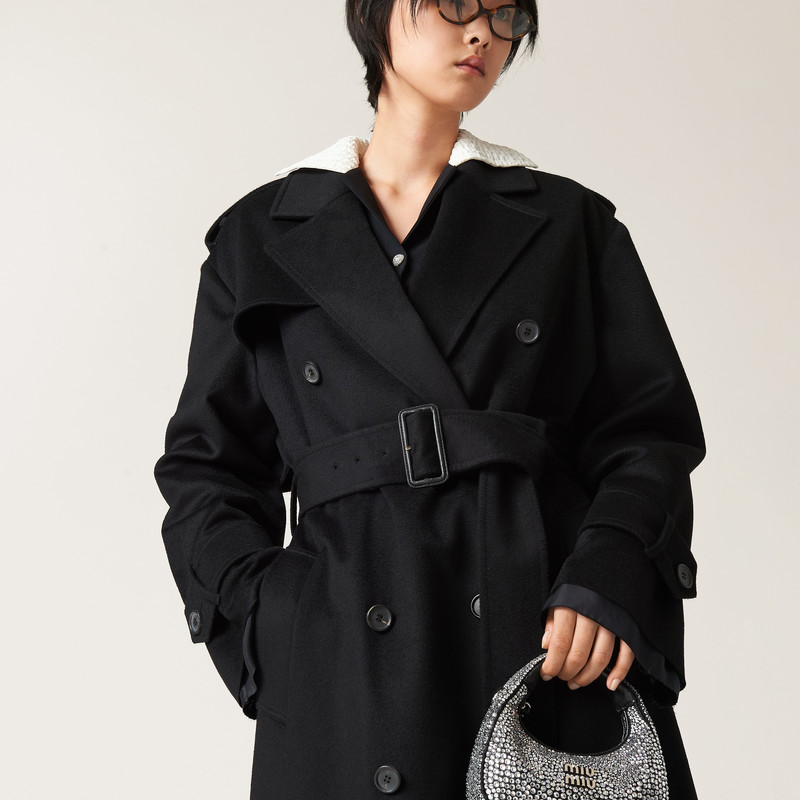 더블 브레스트 velour 코트 4