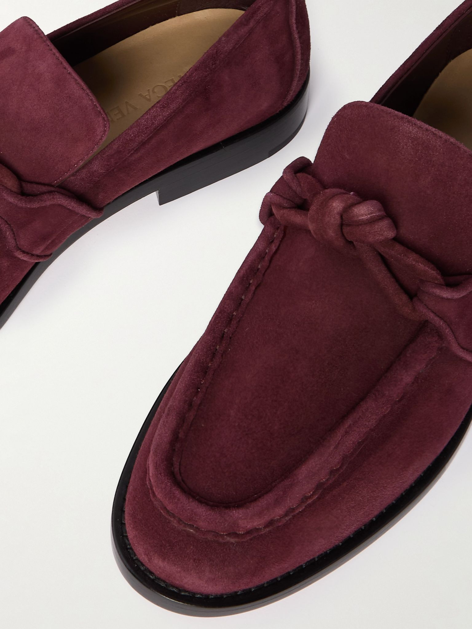 Astaire suede loafers Burgundy - 4