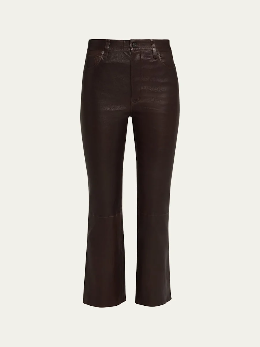 The Leather Reboot Crop Jeans - 1