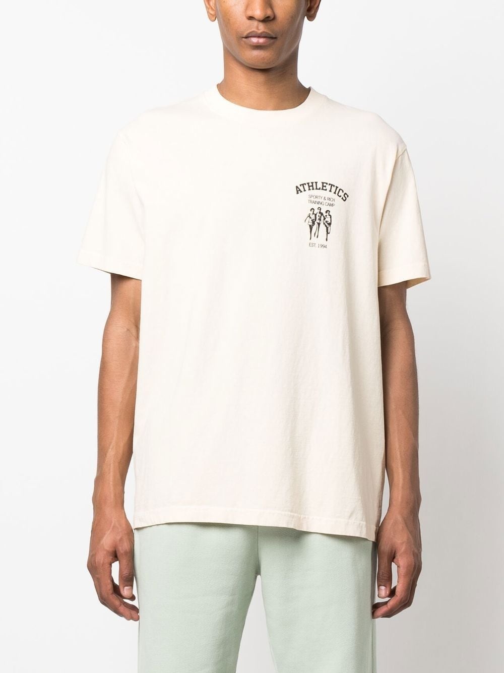 Athletics logo-print T-shirt - 4